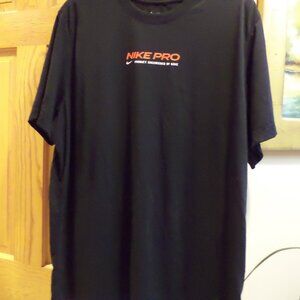 NIKE PRO Product Engineered by Nike  - Black w/ White + Red Accents - Size: XL